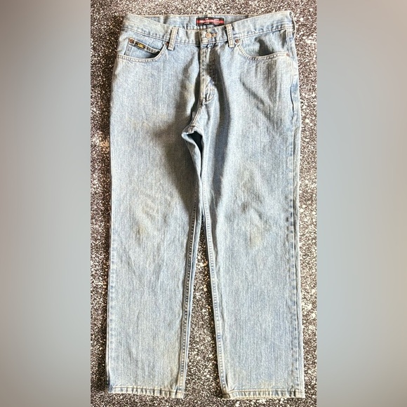 Vintage Y2K LEE Relaxed Fit Straight Leg Jeans 34x30 - Picture 1 of 5